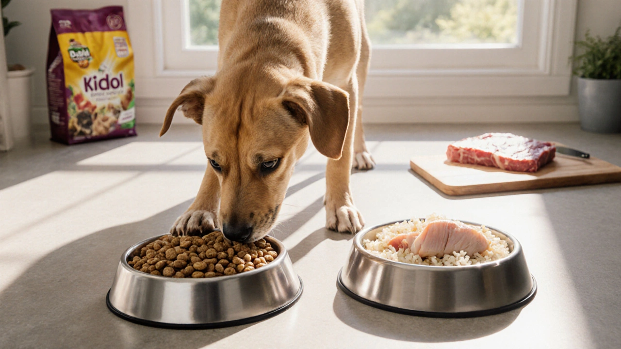 Почему нельзя смешивать сухой корм и натуральную пищу для собак